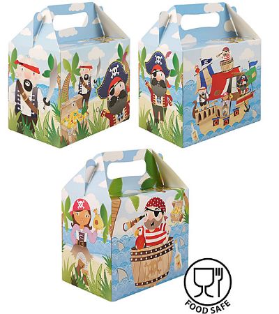 12x Pirate Lunch Box / Party Box