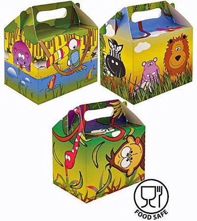 12x Jungle Lunch Box / Party Box