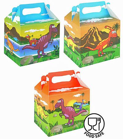 12x Dinosaur Lunch Box / Party Box
