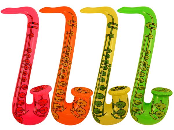 Inflatable 75cm Saxophone, Assorted Picked At Random