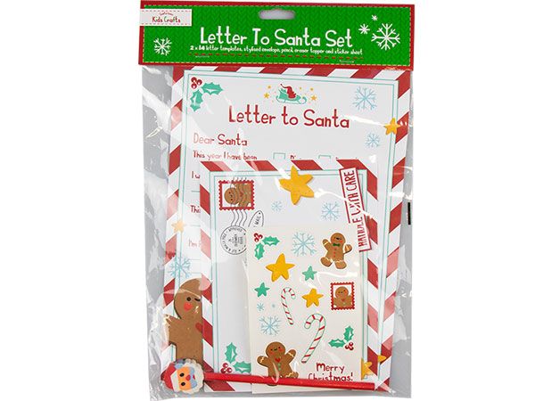 Santa Loves Kids Crafts - Letter To Santa Set