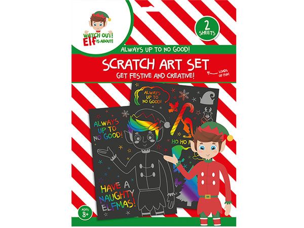 Elf 2 Sheet Scratch Art Set