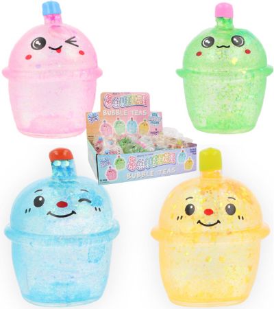 12x Bubble Teas Squeeze Toy With Sugar/Maltose Filling