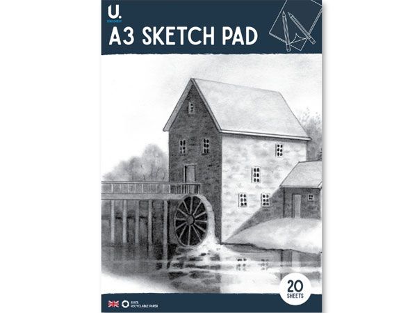 A3 Artist Sketch Pad, by U. Stationery | P1024