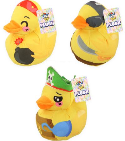 Pirate Duck Plushies 6''/15cm, Assorted Designs Picked At Random