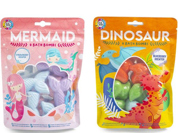 Mermaid/Dinosaur Bath Bombs | Wholesale Toys | Bulk