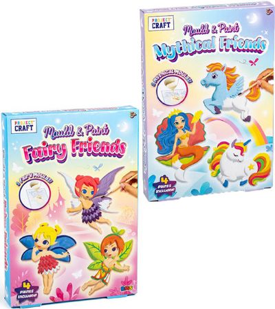Project Craft - Mould & Paint Fairy Friends / Mythical Friends...Assorted Design