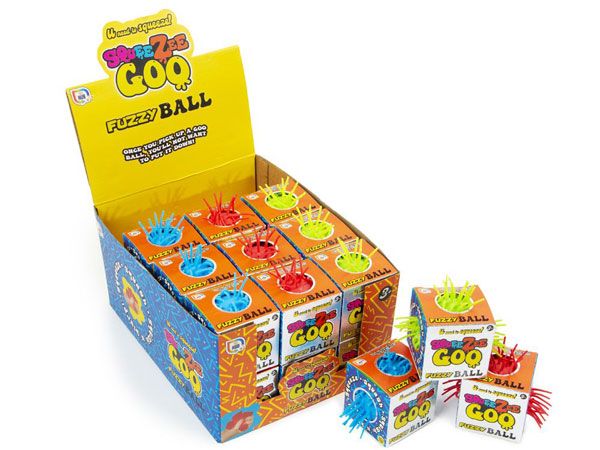 24 x Toy Hub SqueeZee Goo Fuzzy Balls